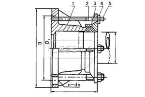 钢制松套伸缩接头分解图